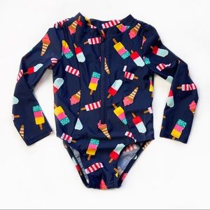 POPSICLE ZIP LS SWIMSUIT